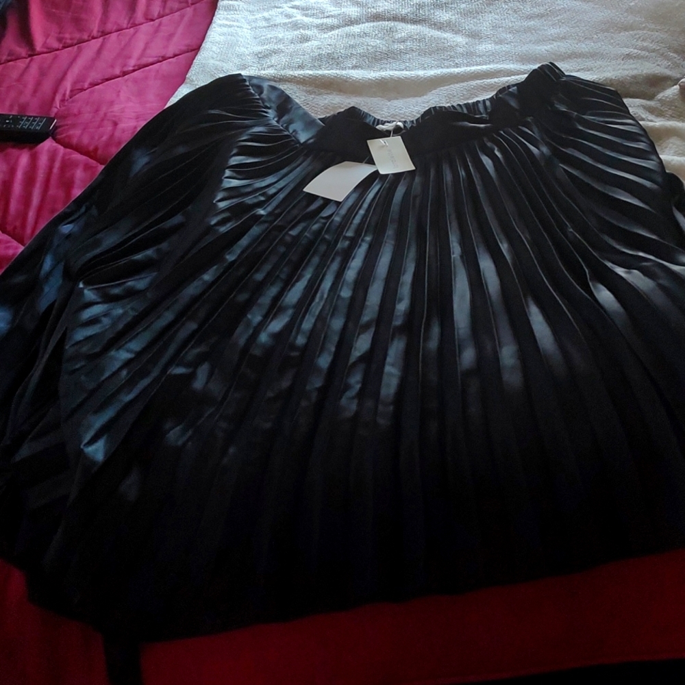 Pleated Black Skirt